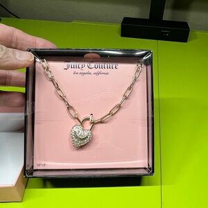 Vintage Brand New Never Opened Juicy Couture Gold Heart Pendant Necklace w/ Box